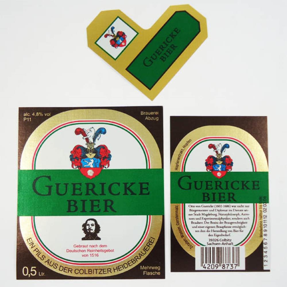 Rótulo de Cerveja Alemanha Colbitzer Guericke Bier