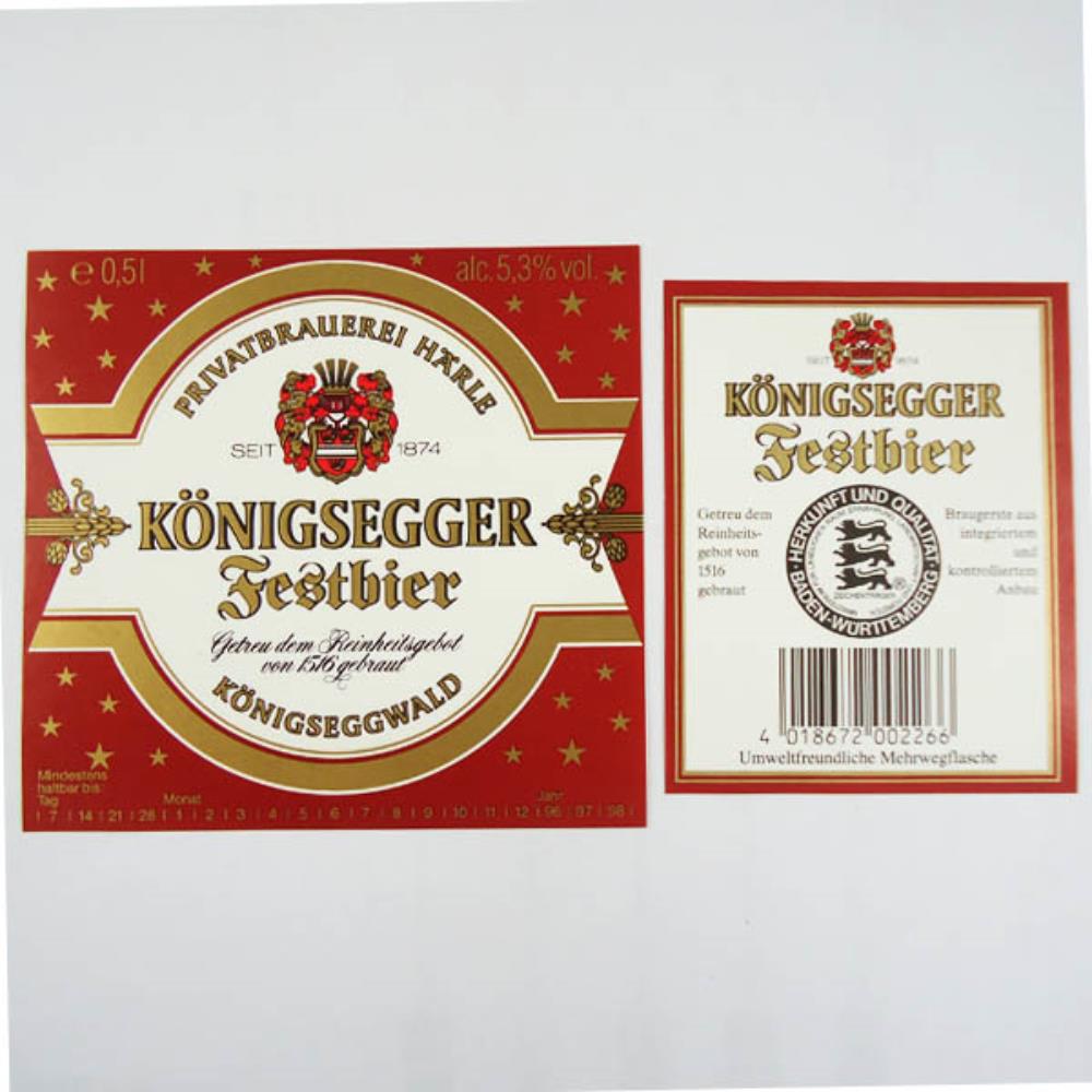 Rótulo de Cerveja Alemanha Konigsegger Festbier 2