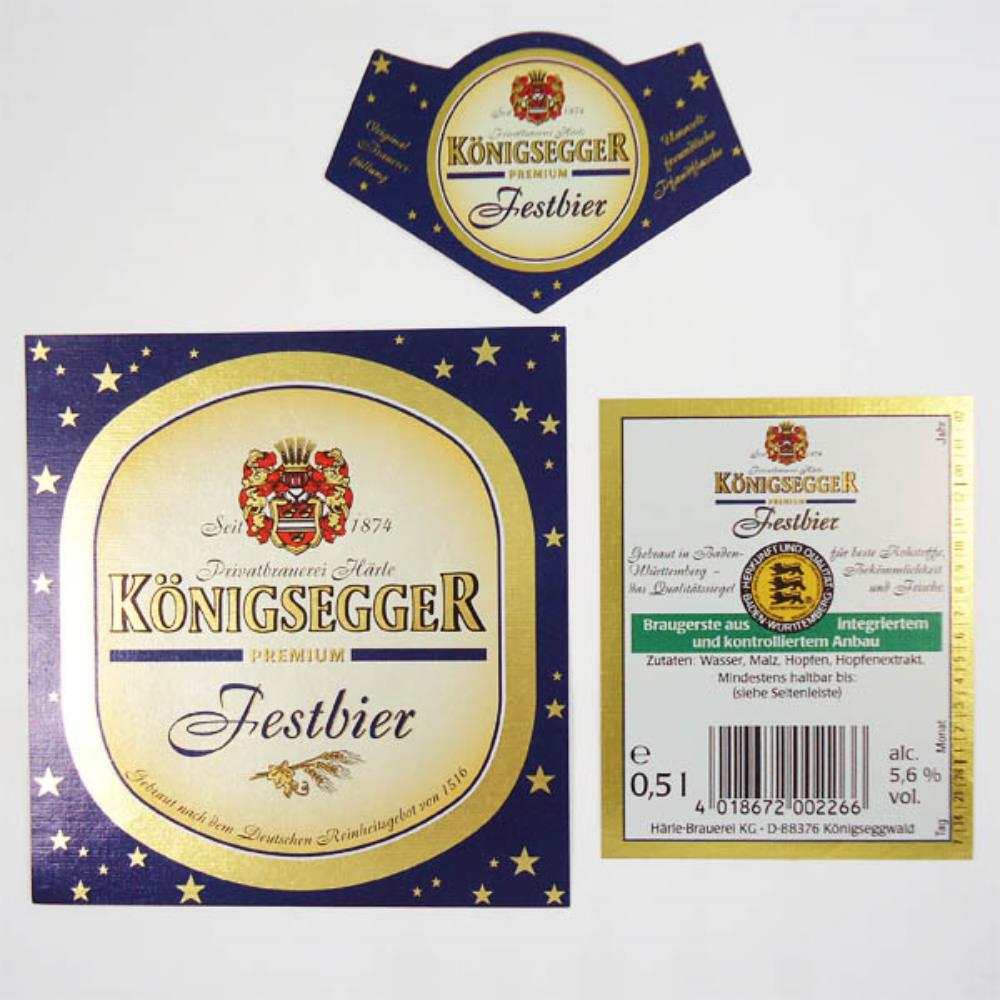 Rótulo de Cerveja Alemanha Konigsegger Festbier