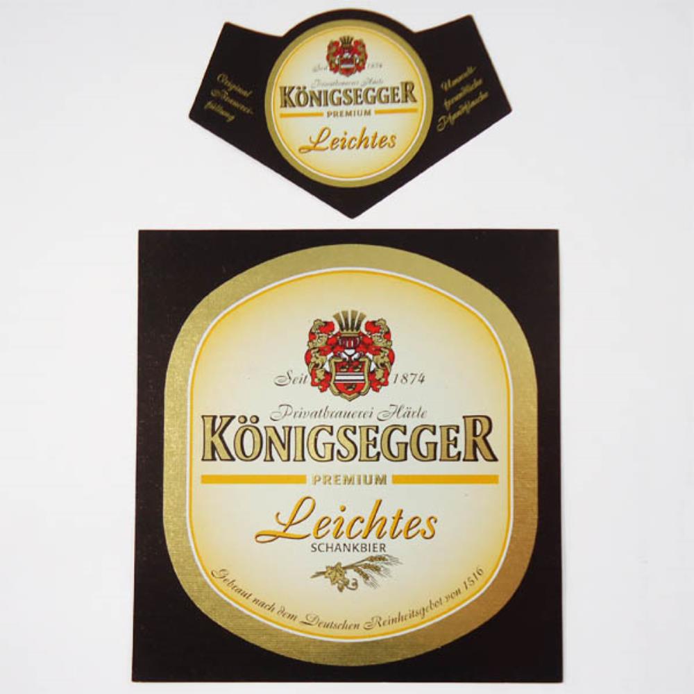 Rótulo de Cerveja Alemanha Konigsegger Leichtes