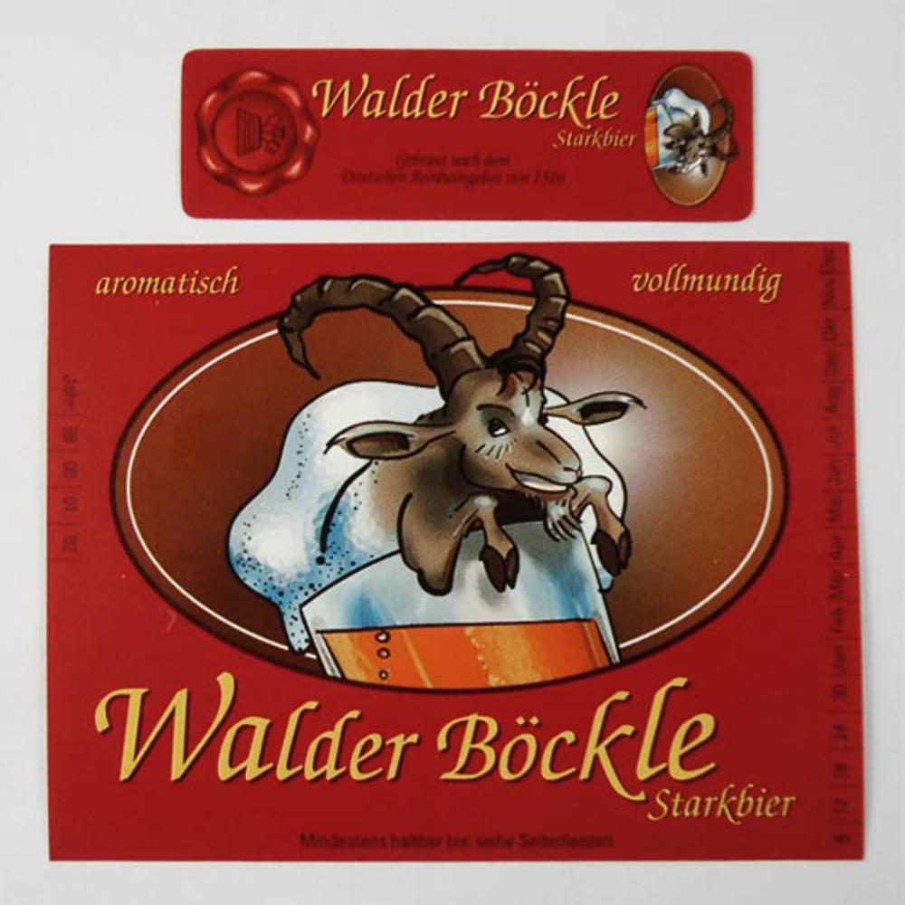 Rótulo de Cerveja Alemanha Walder Bockle