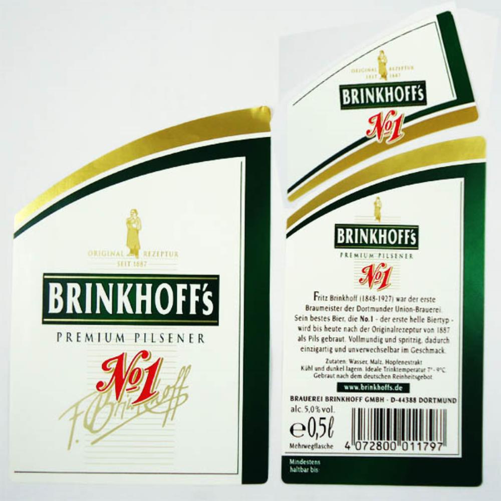 Rótulo de Cerveja Alemanha Brinkhoffs Nº1