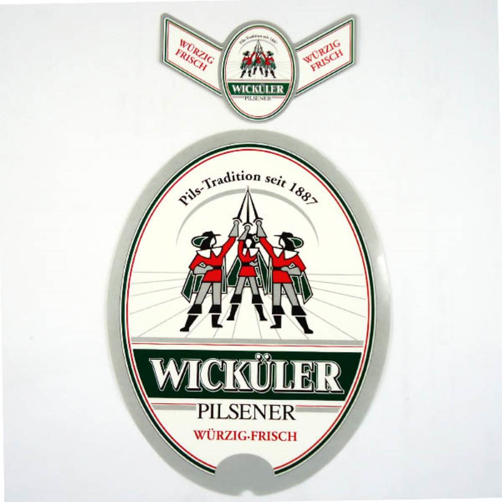 Rótulo de Cerveja Alemanha Wickuler Pilsener 1