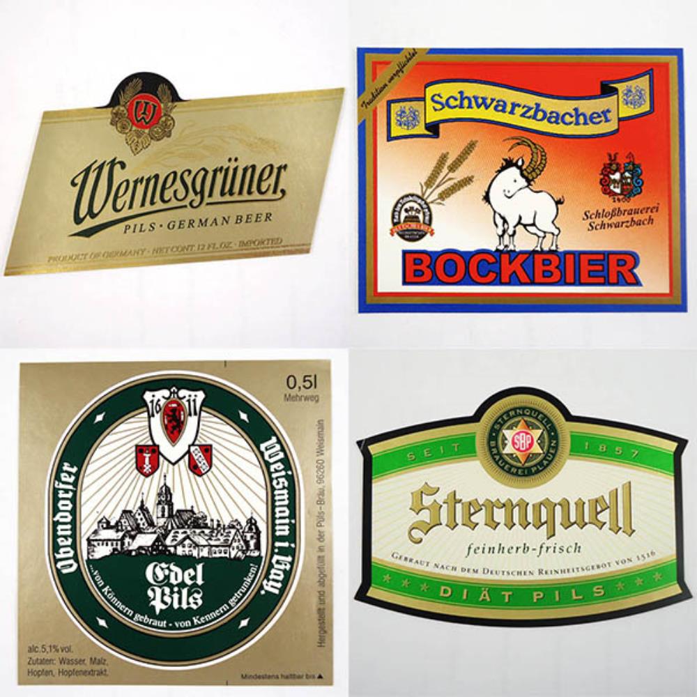 Rótulos de Cerveja Alemanha Lote 2