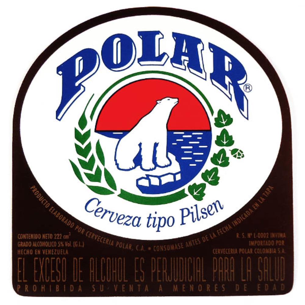 Rótulo de Cerveja Venezuela Polar 222cm²