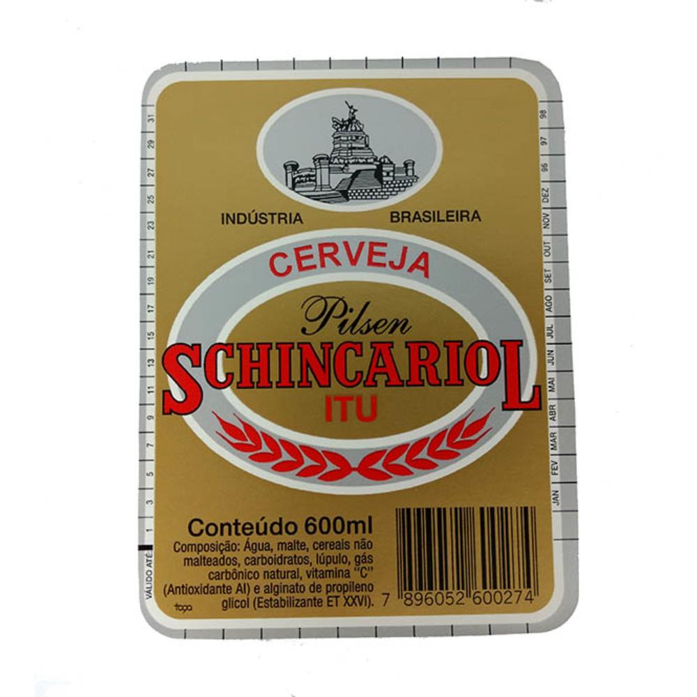 Schincariol Cerveja Pilsen 600 Ml 96 97 98