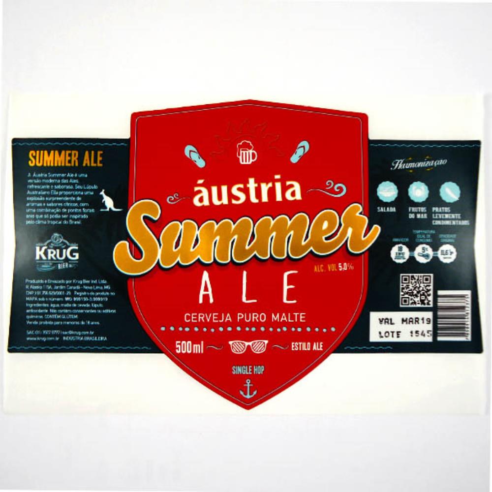 Krug Bier Áustria Summer Ale 500ml