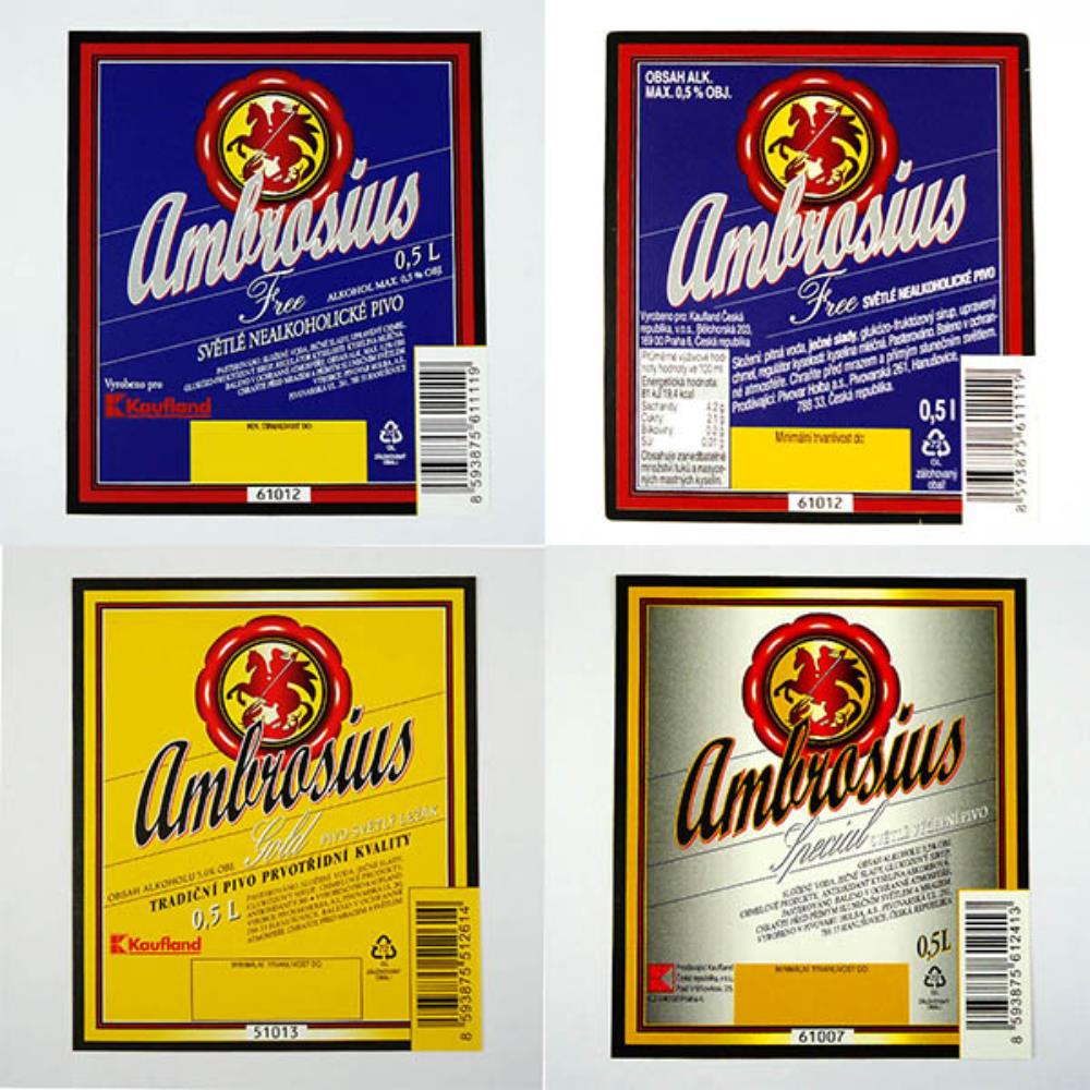Rótulos de Cerveja República Tcheca Ambrosius Lote