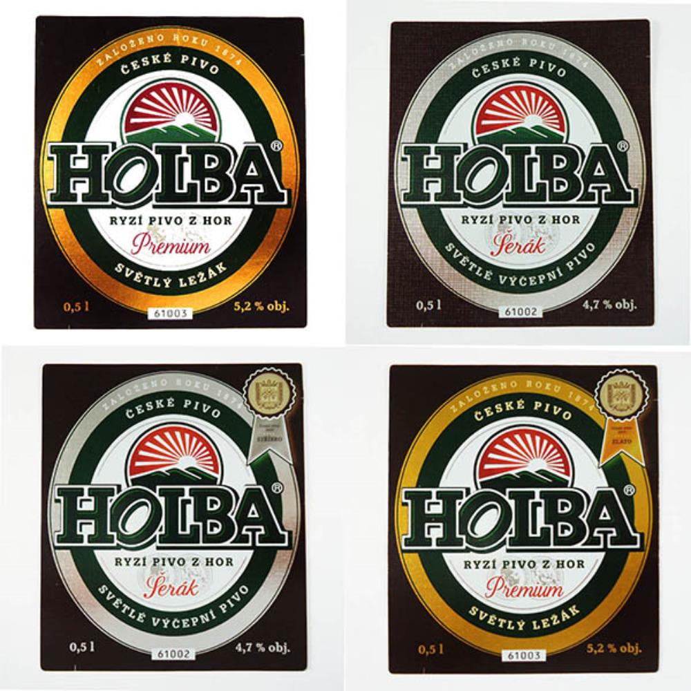 Rótulos de Cerveja República Tcheca Holba Lote 1