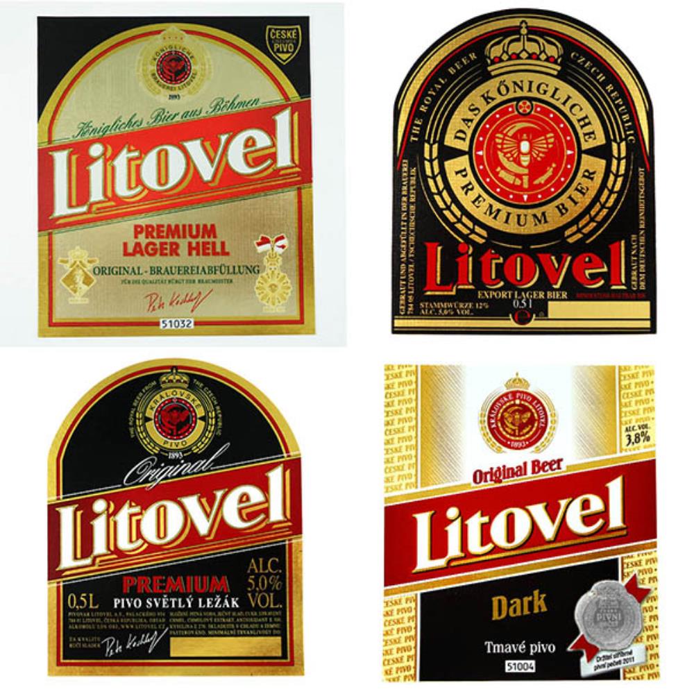 Rótulos de Cerveja República Tcheca Litovel Lote 1