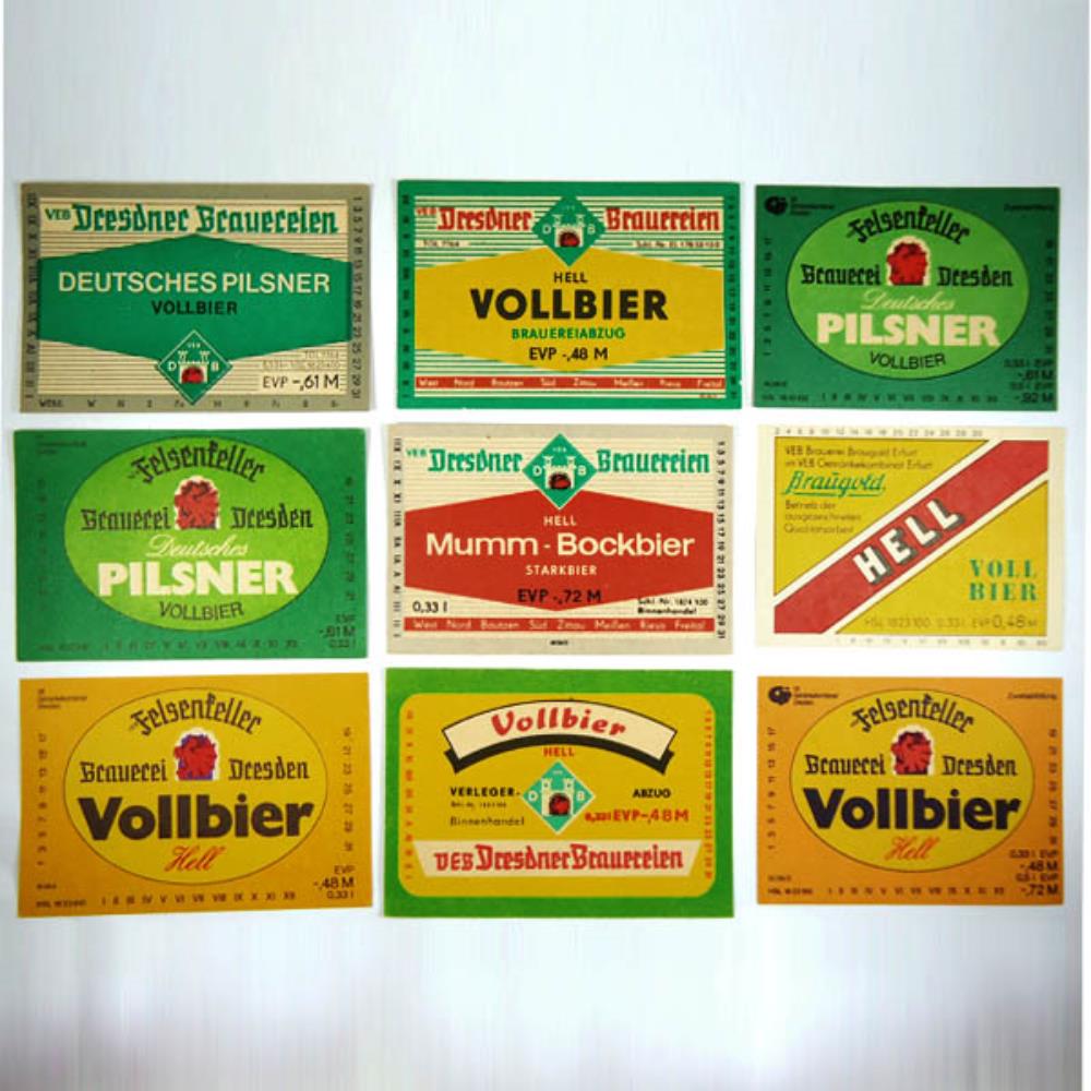 Rótulos De Cerveja Alemanha Lote 14 Antigos