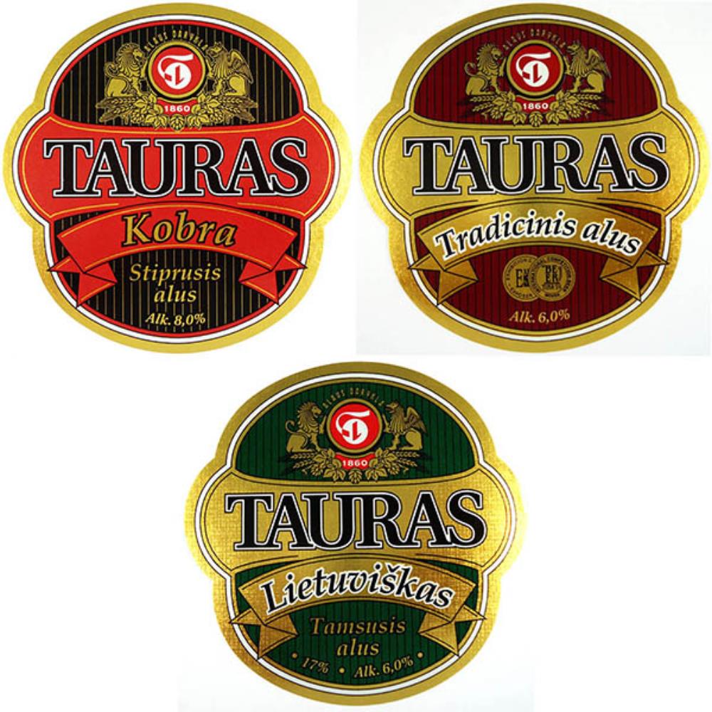 Rótulos de Cerveja Lituânia Tauras Lote 1