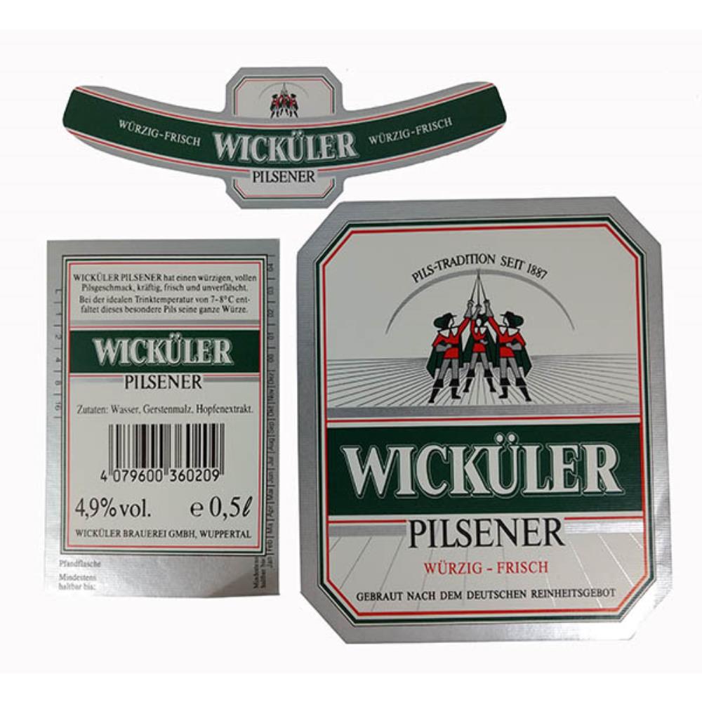 Rótulo de cerveja wickuler Pilsener