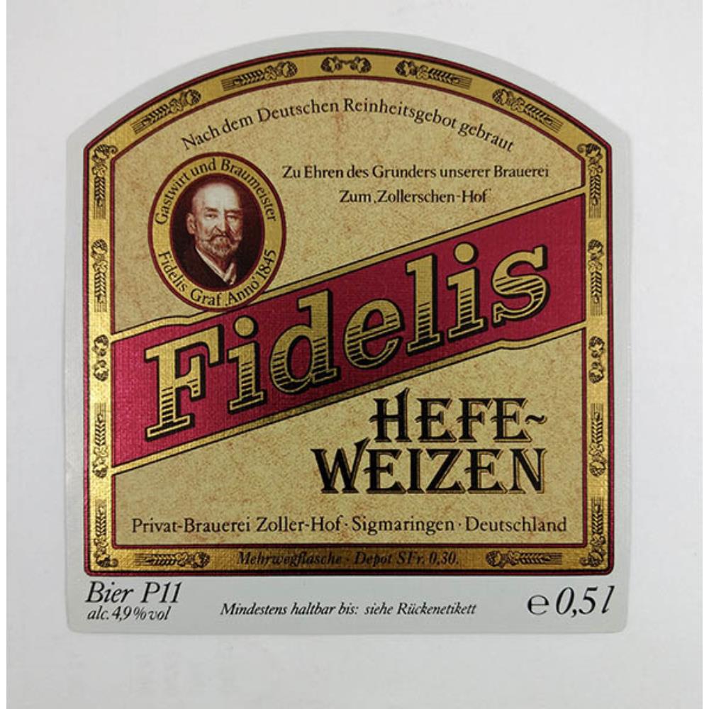 Rótulo de Cerveja Alemanha Fidelis hefe-weizen