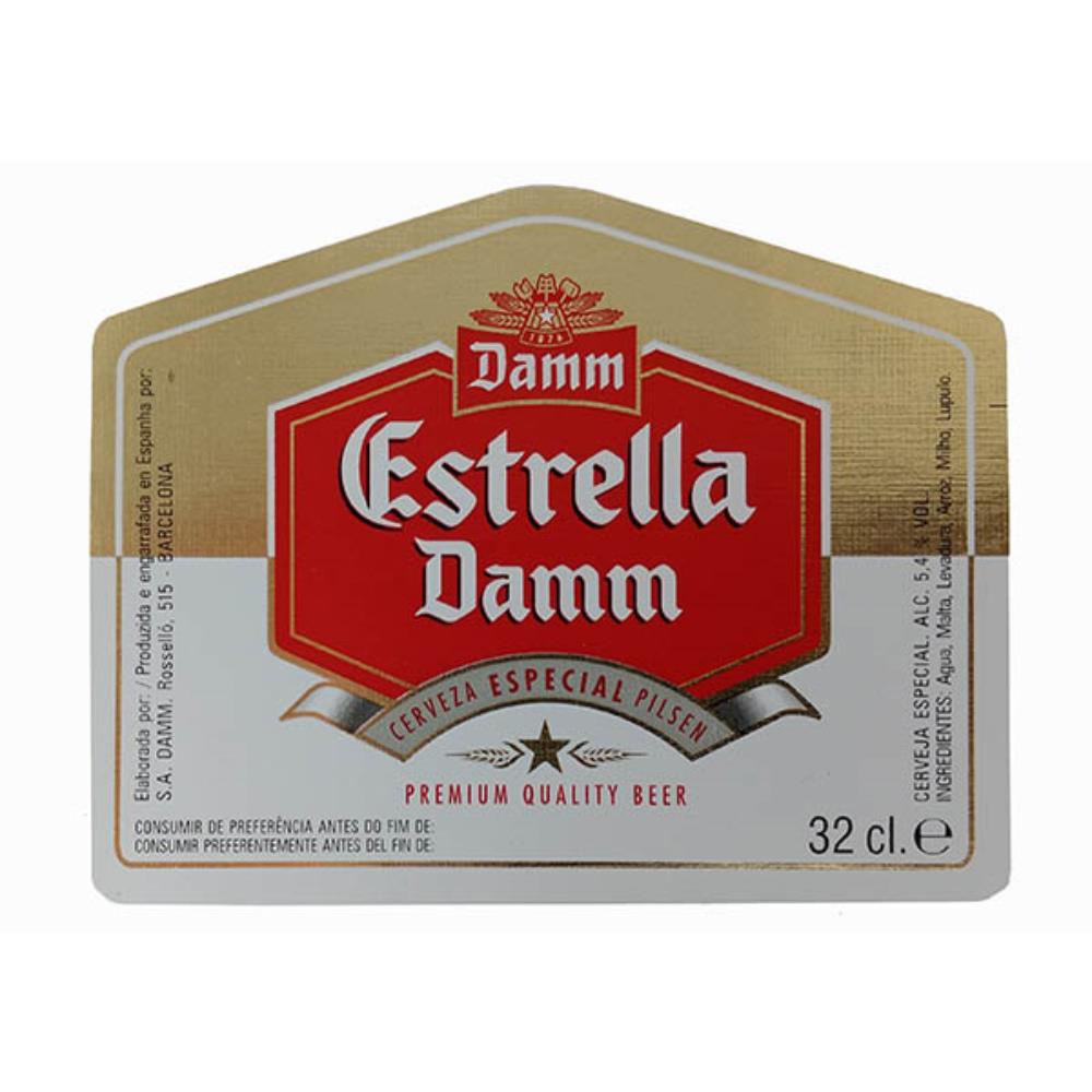 Rótulo De Cerveja Espanha Estrella Damm