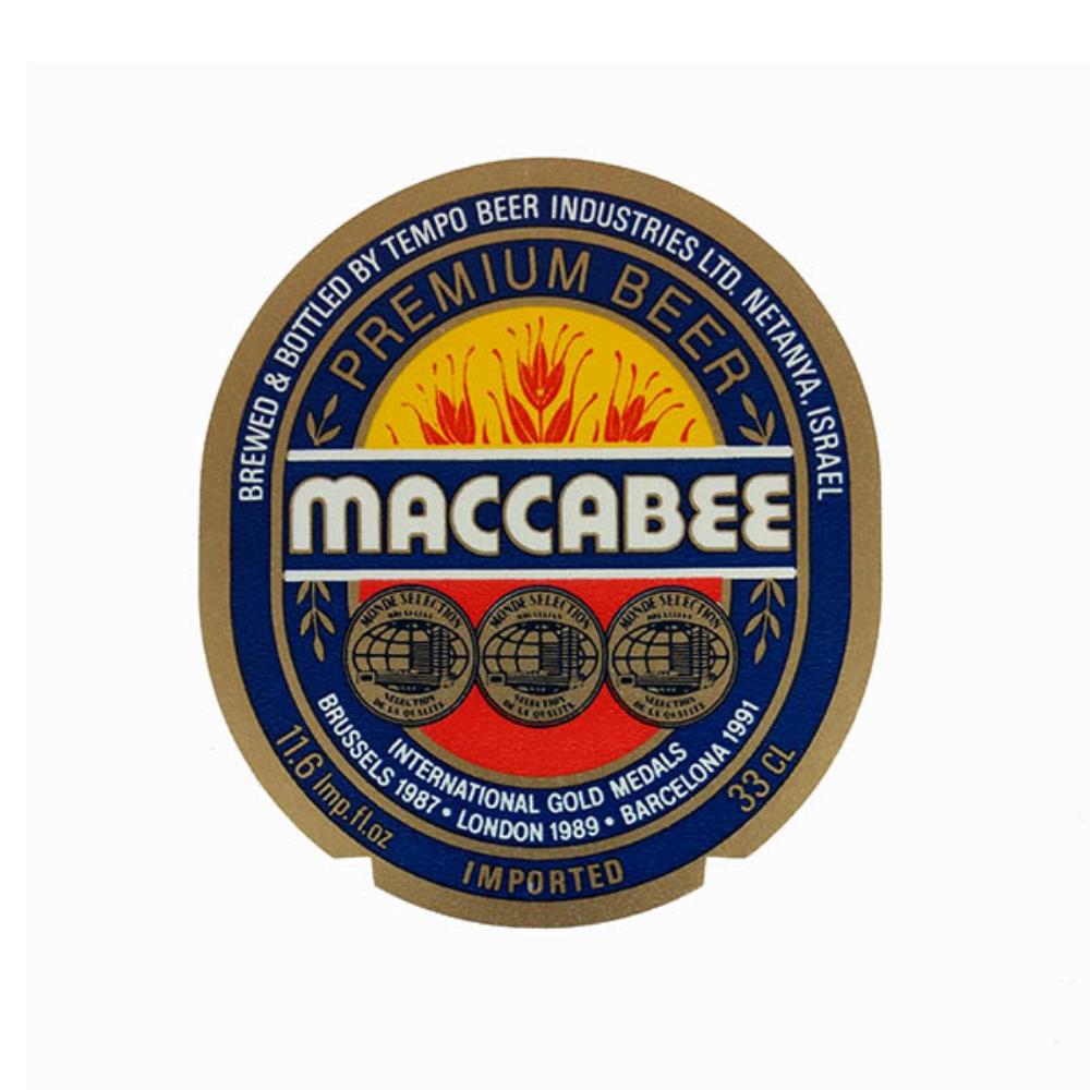 Rótulo De Cerveja Israel Maccabee Premium Beer 2