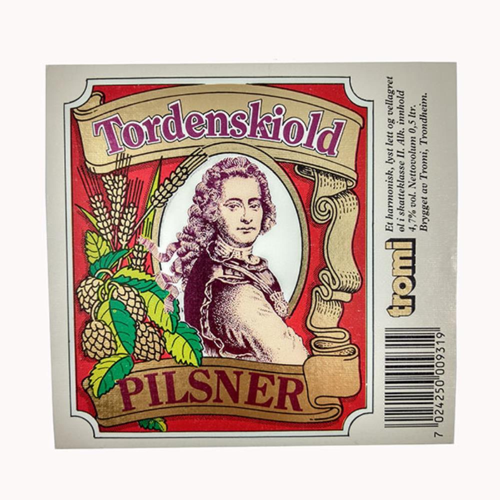 Rótulo de Cerveja Suécia Tromi Tordenskiold Pilsne