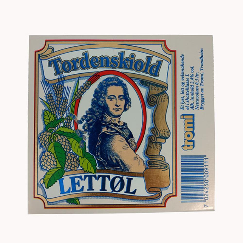 Rótulo de Cerveja Suécia Tromi Tordenskiold Lettol