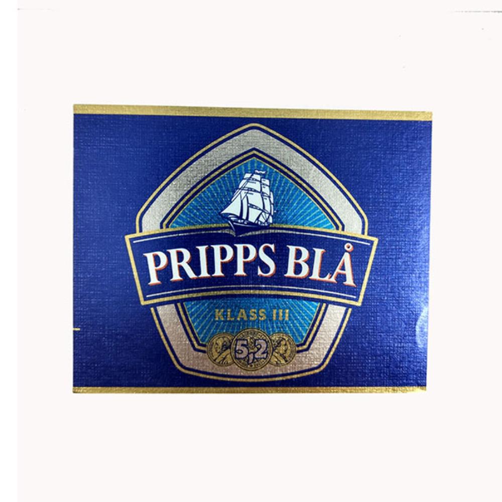 Rótulo de Cerveja Suécia Pripps Bla Klass III