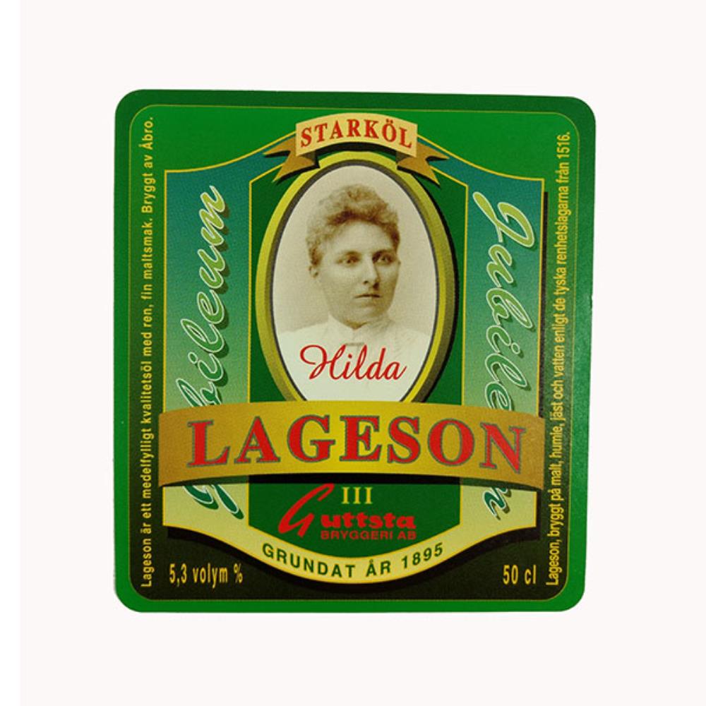 Rótulo de Cerveja Suécia Lageson Hilda
