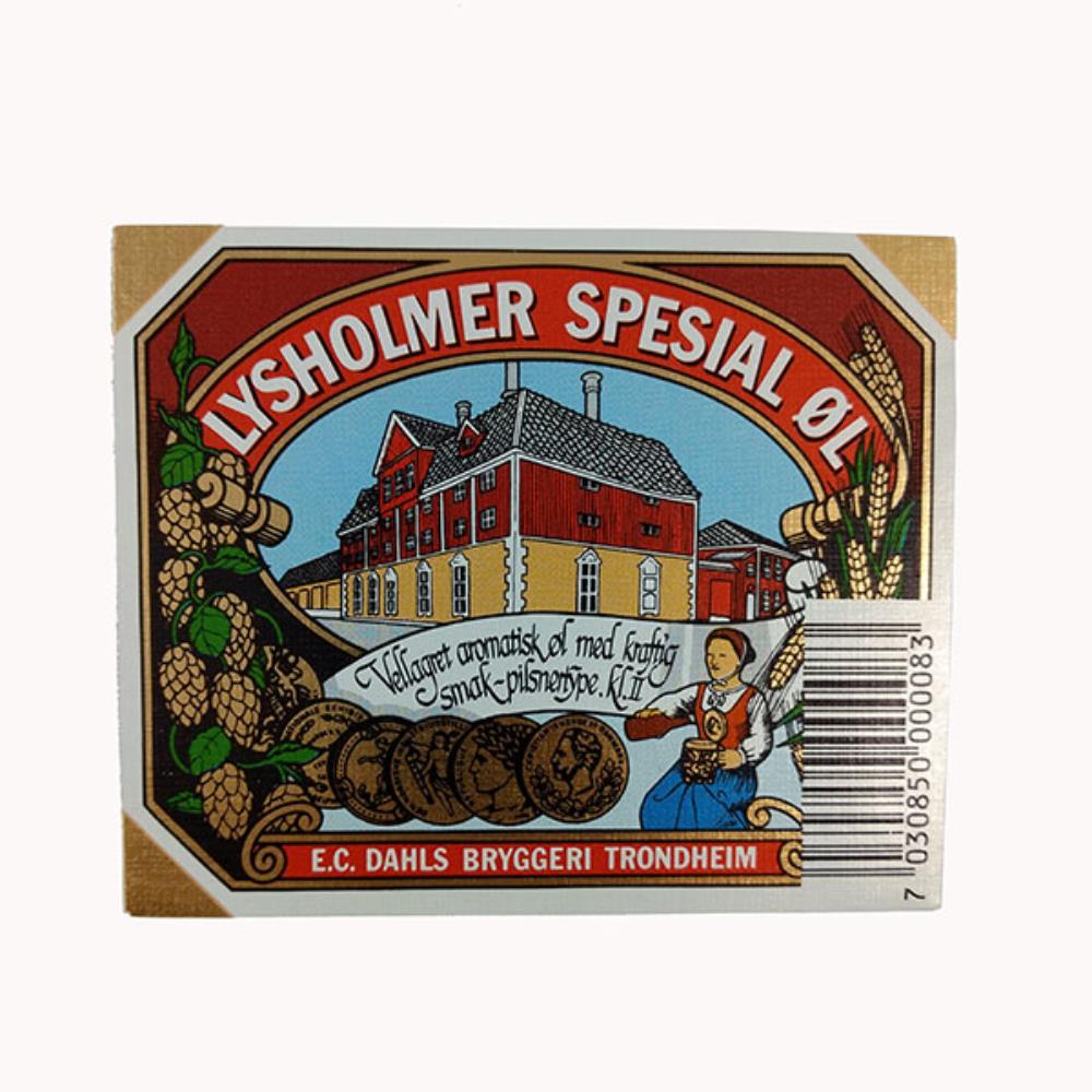 Rótulo de Cerveja Suécia Lysholmer Spesial ol