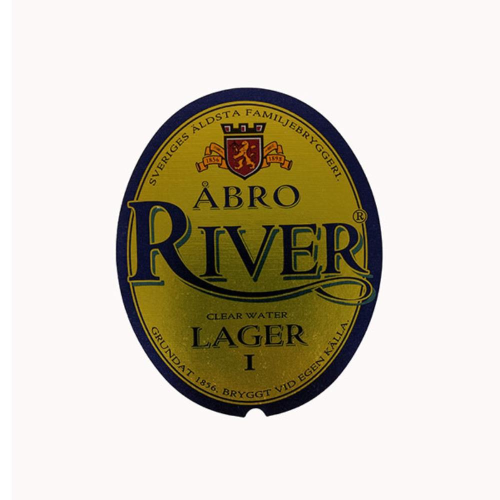 Rótulo de Cerveja Suécia Abro River Lager