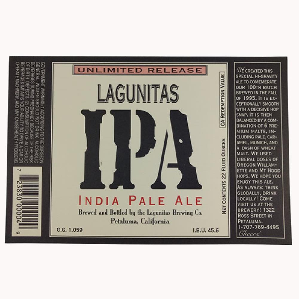 Rótulo de Cerveja EUA Lagutinas IPA