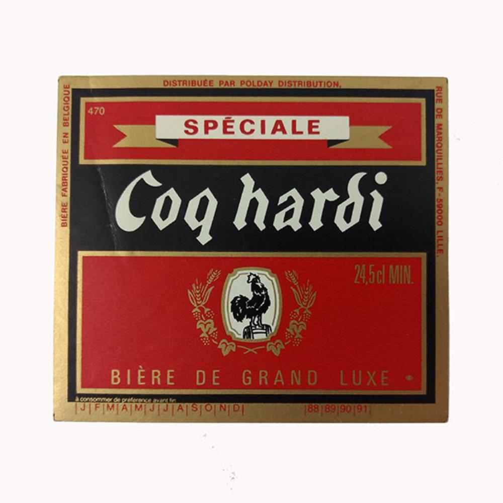 Rótulo De Cerveja Bélgica Coq Hardi Speciale