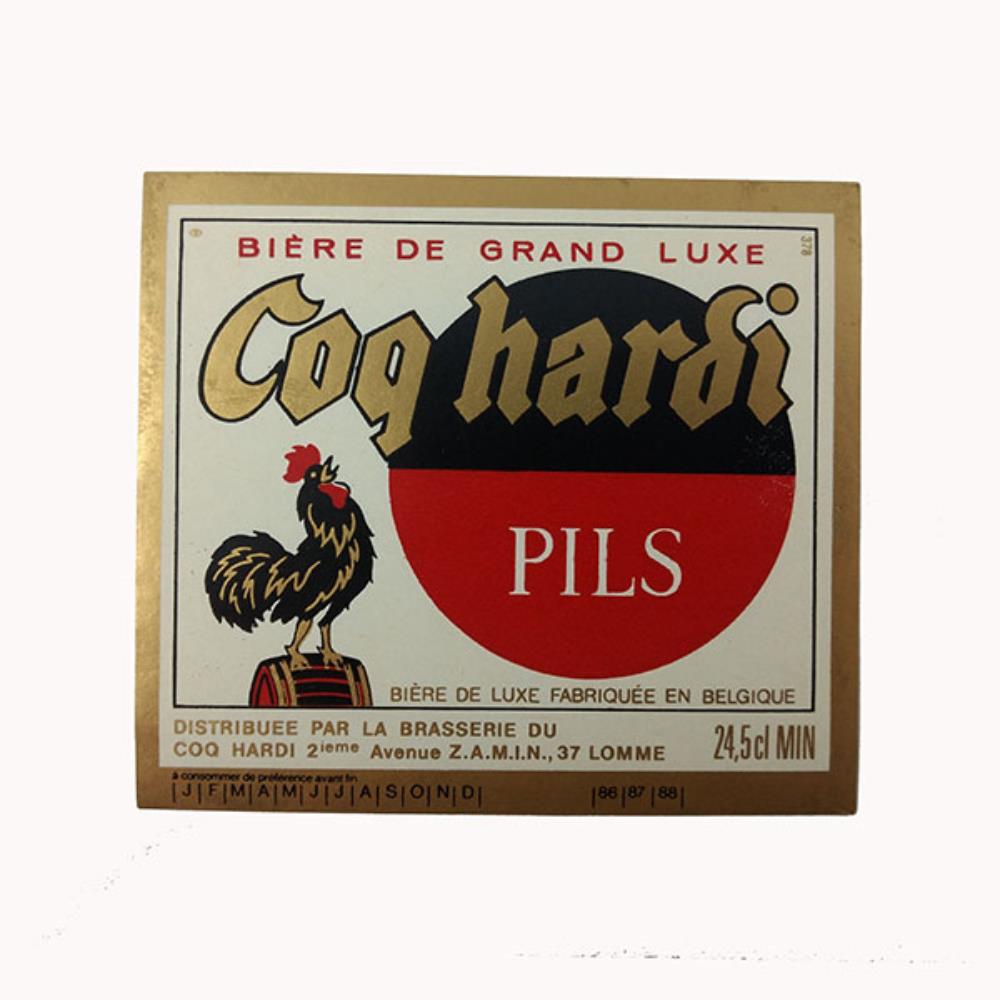 Rótulo De Cerveja Bélgica Coq Hardi Pils