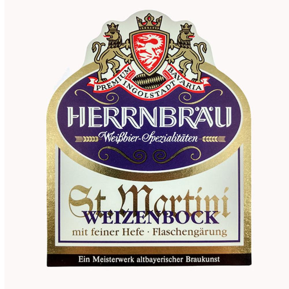 Rótulo De Cerveja Alemanha HerrnBrau WeizenBock