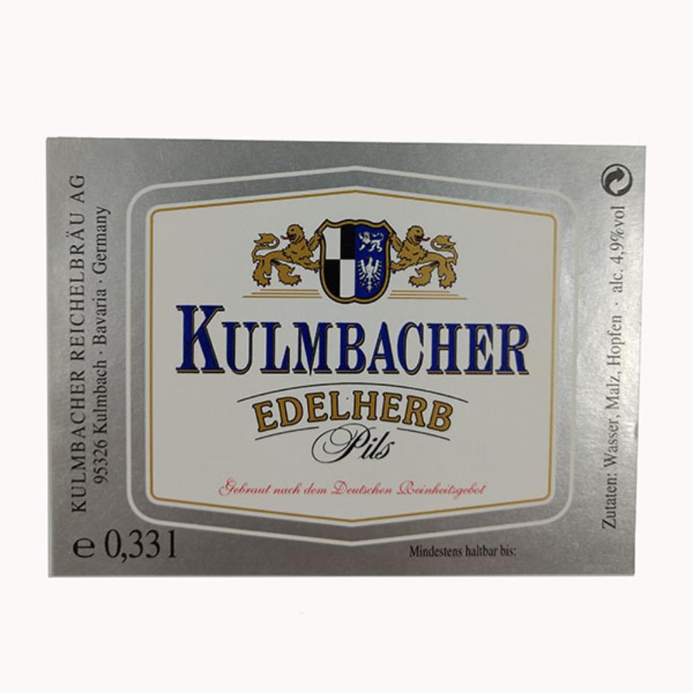 Rótulo De Cerveja Alemanha Kulmbacher Edelherb
