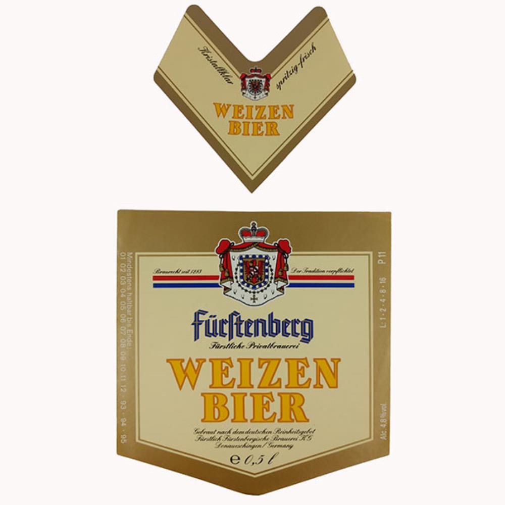 Rótulo de Cerveja Alemanha Fürstenberg Weizen Bier