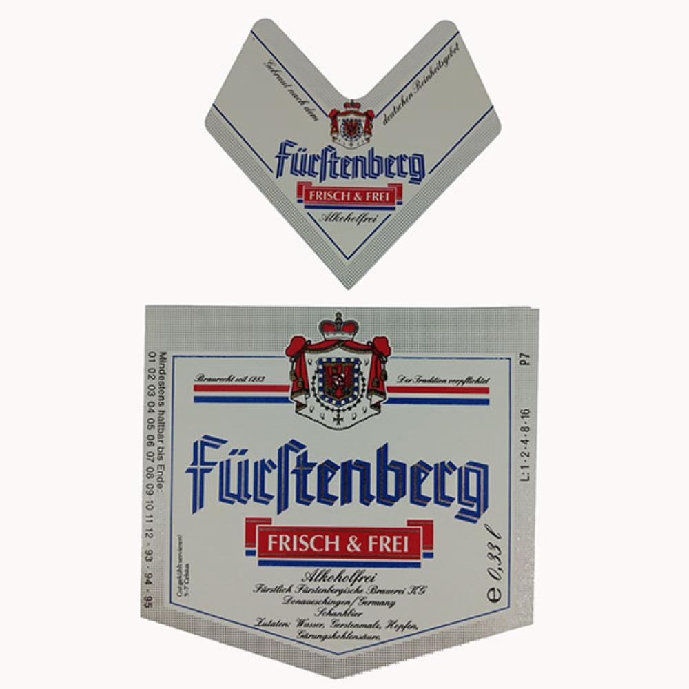 Rótulo de Cerveja Alemanha Fürstenberg Frisch & Fr