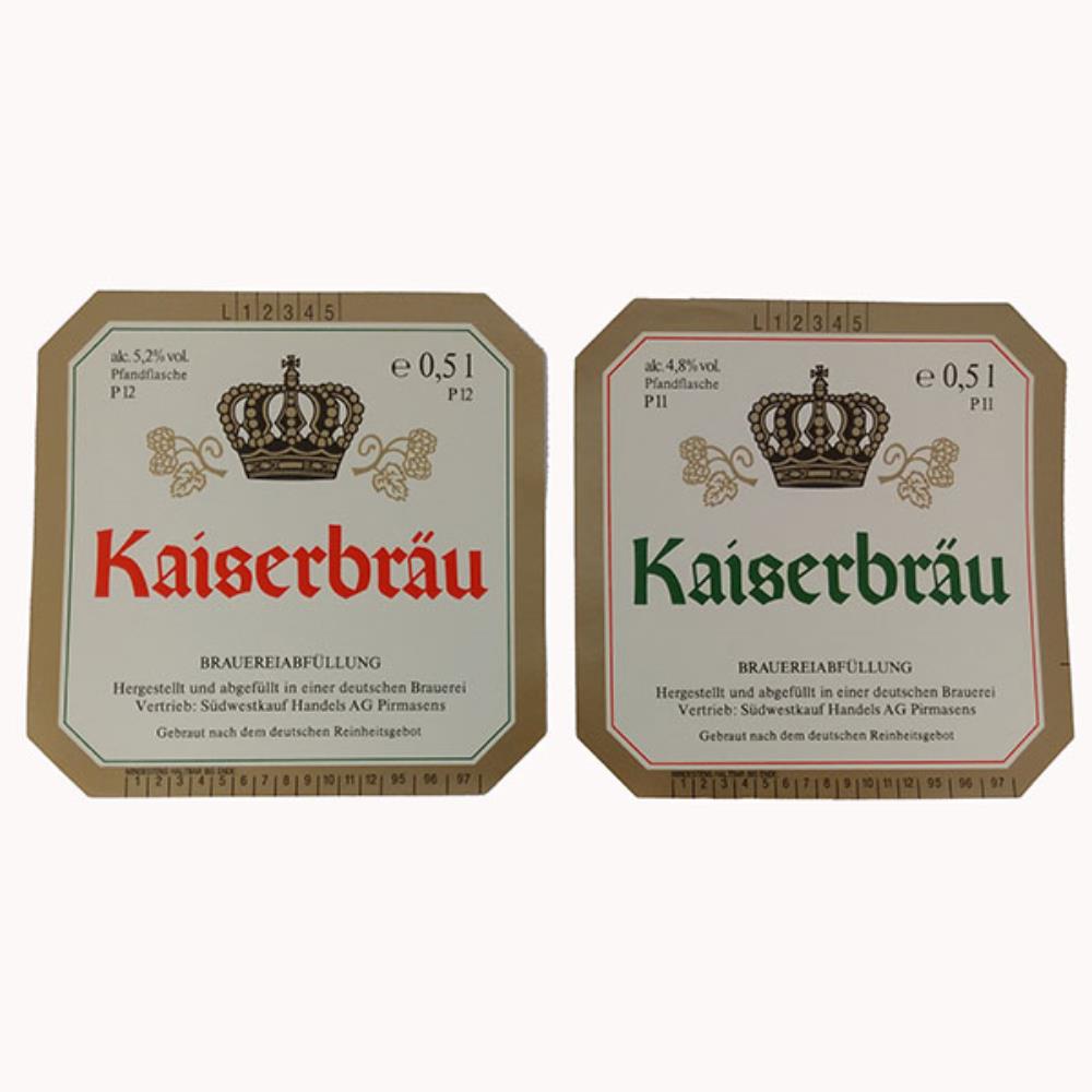 Rótulo de Cerveja Alemanha SET KaiserBrau
