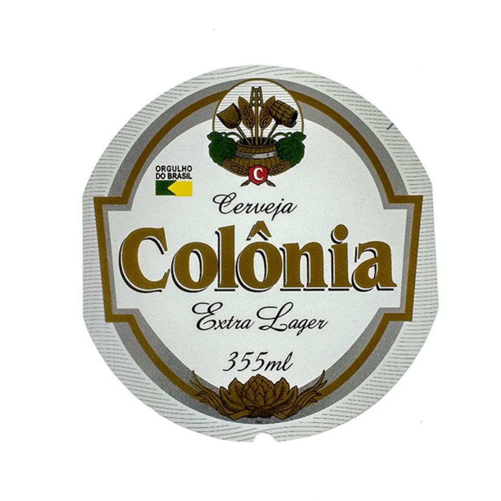 Rótulo de cerveja Colônia Extra Lager 355ml - Orgu