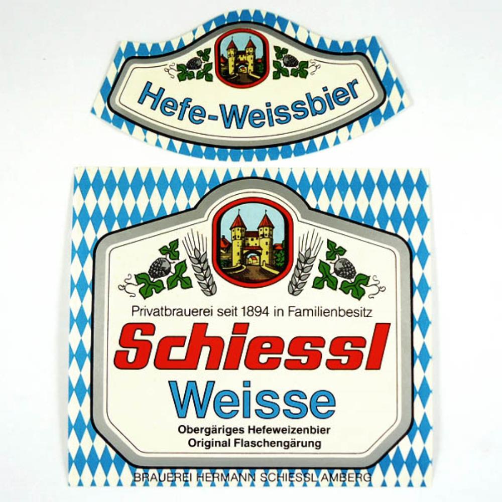 Rótulo De Cerveja Alemanha Schiessl Weisse