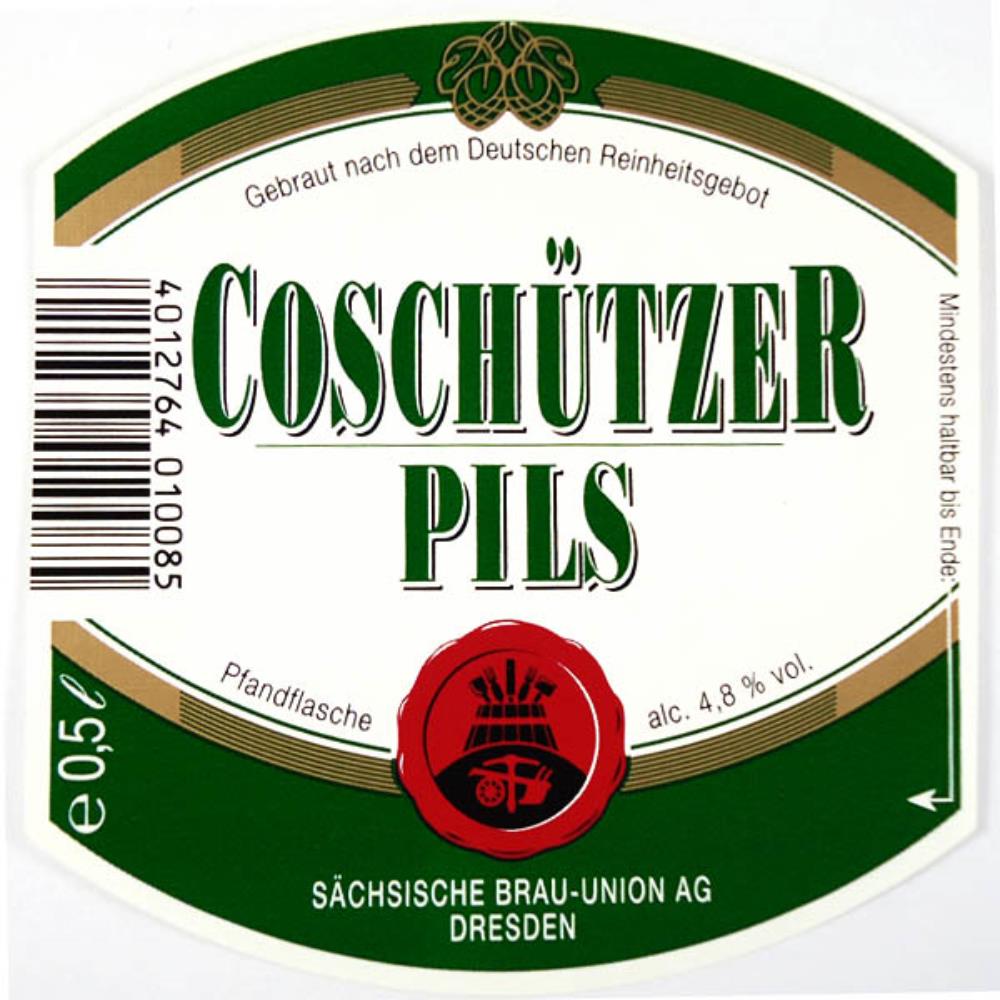Rótulo de Cerveja Alemanha Coschutzer Pils