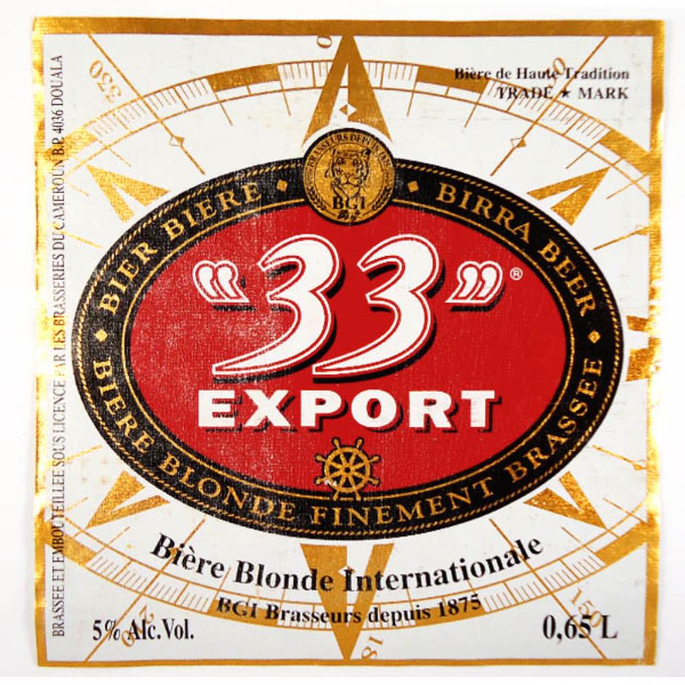 Rótulo De Cerveja França 33 Export 2