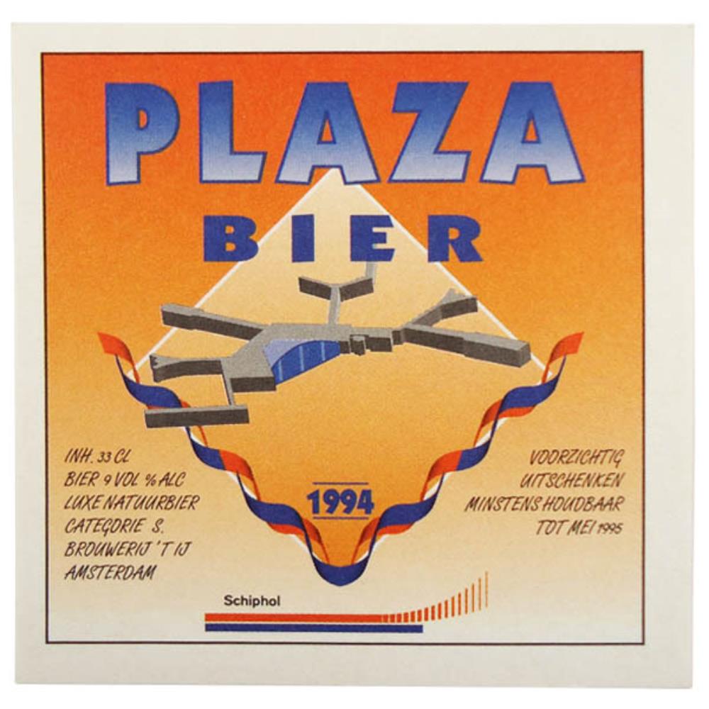Rótulo de Cerveja Holanda Plaza Bier - Schiphol Ai