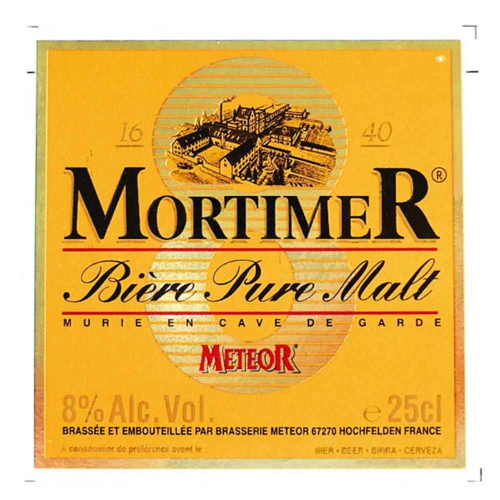 Rótulo de Cerveja França Meteor Mortimer Biere Pue