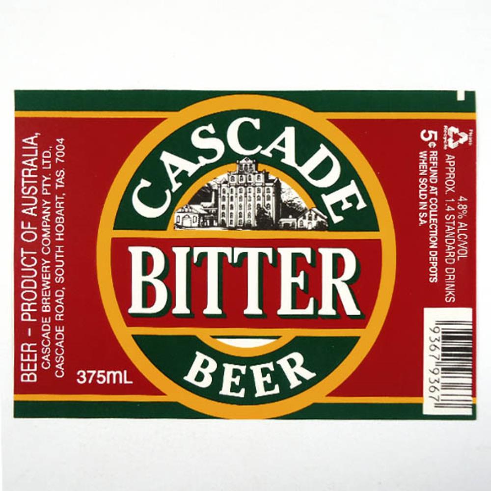 Rótulo De Cerveja Austrália Cascade Bitter Beer 2