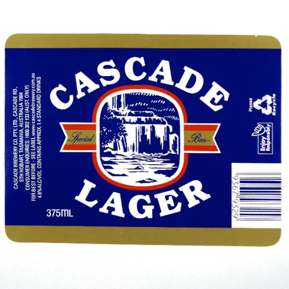Rótulo De Cerveja Austrália Cascade Lager 2