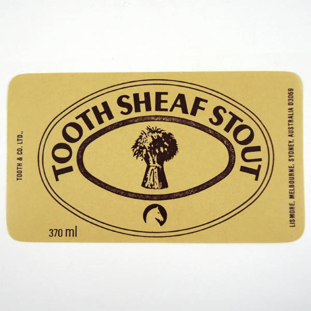 Rótulo de Cerveja Austrália Tooth Sheaf Stout 370m