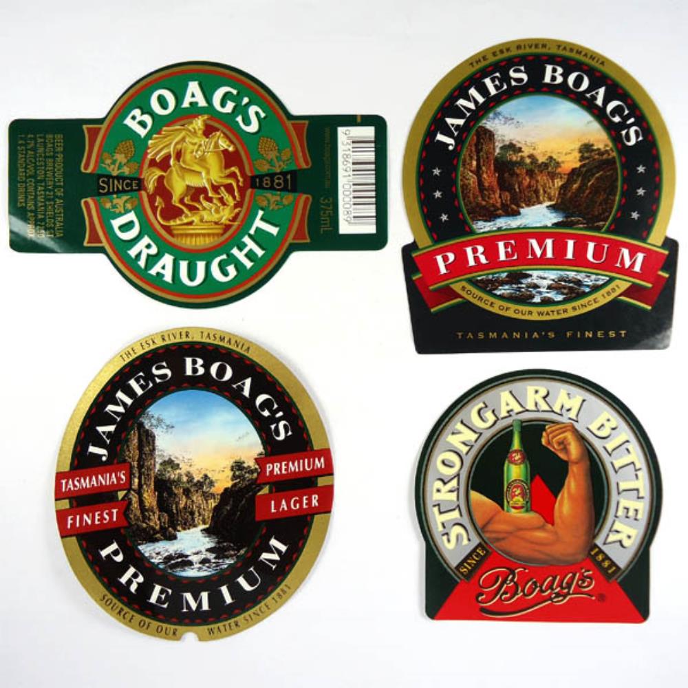 Rótulos de Cerveja Austrália Boags Lote 2