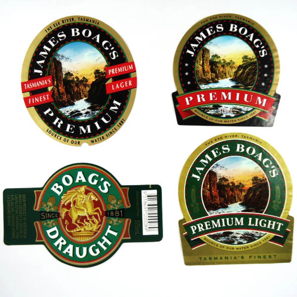 Rótulos de Cerveja Austrália Boags Lote 5