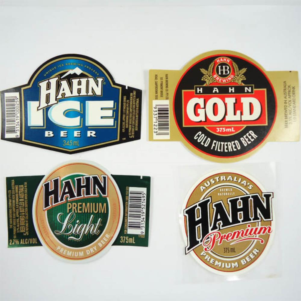 Rótulos de Cerveja Austrália Hahn Lote 12