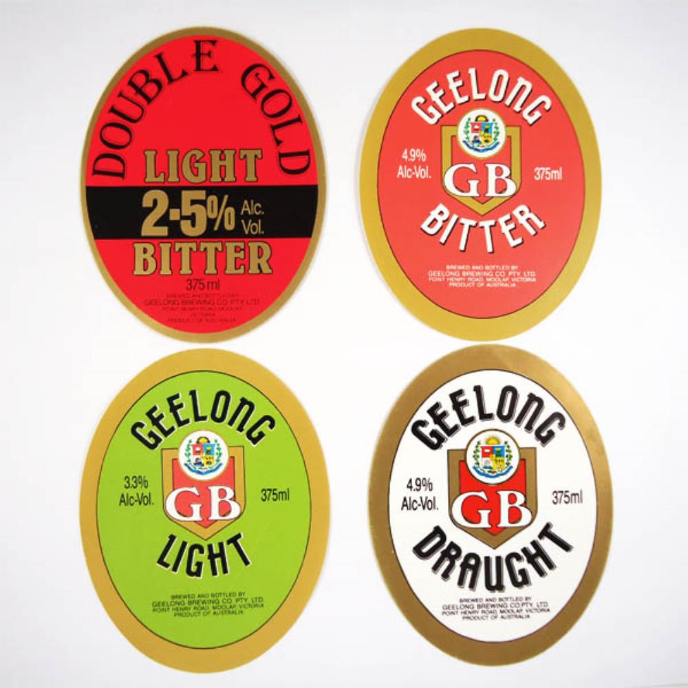 Rótulo de Cerveja Austrália Geelong Lote 1