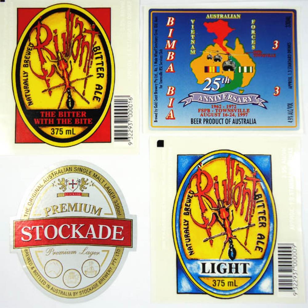 Rótulos De Cerveja Austrália Lote 38