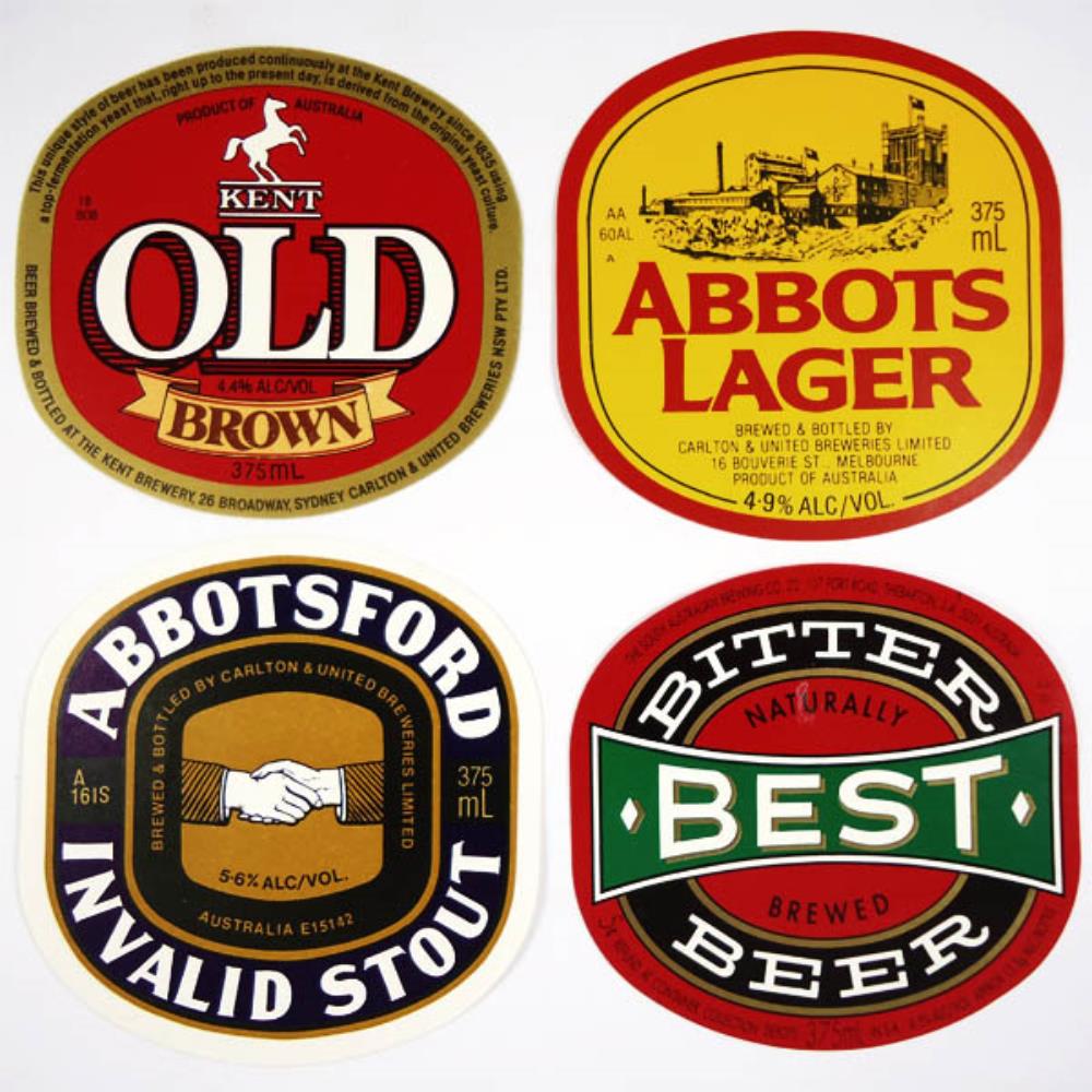 Rótulos De Cerveja Austrália Lote 43