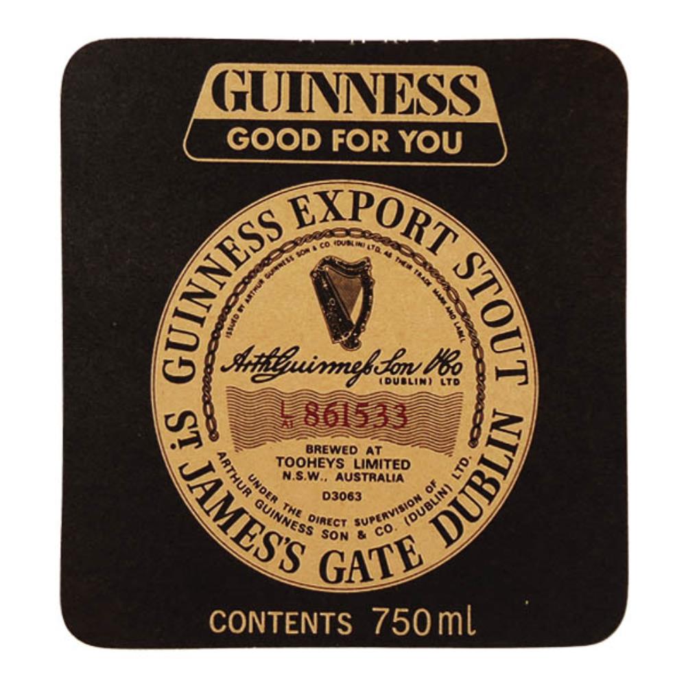 Rótulo de Cerveja Austrália Guinness Is Good For Y